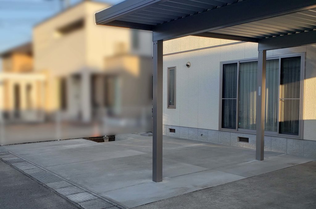 駐車場コンクリート工事施工後